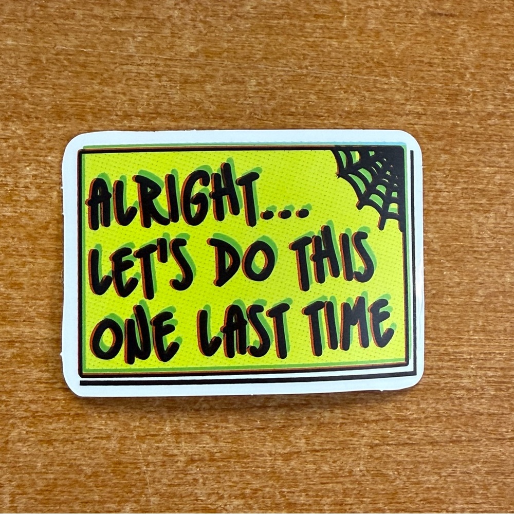 Green‎ and Black Graphic Sticker